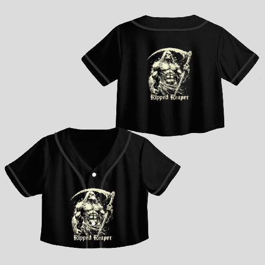 Ripped Reaper Crop Top Baseball Jerseys