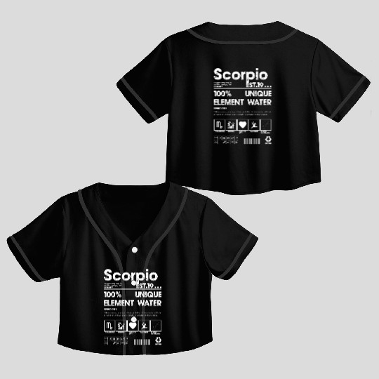 Scorpio 19xx Crop Top Baseball Jerseys