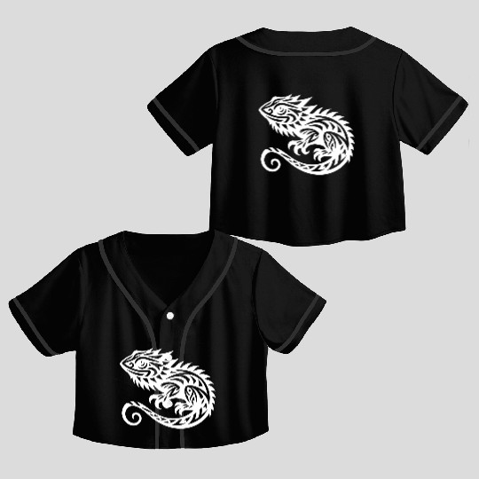 Bearded Dragon T Tattoo Dragon Disguise Crop Top Baseball Jerseys