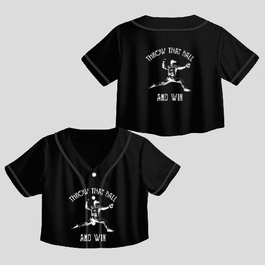 Baseball Pitcher Crop Top Baseball Jerseys