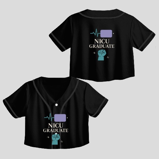 NICU Parent Pride Preemie Warrior Neonatal Crop Top Baseball Jerseys