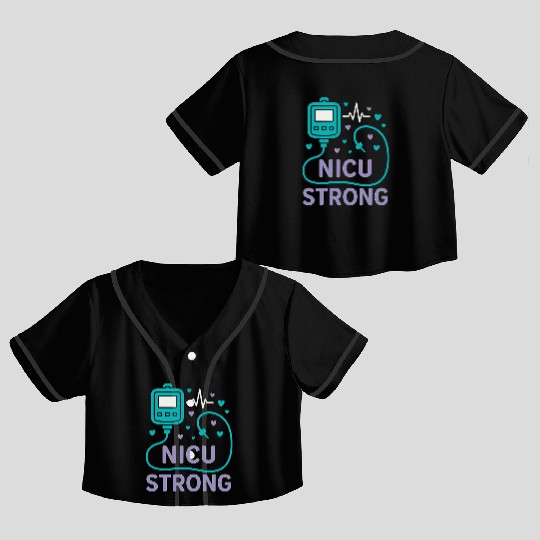 NICU Parent Pride Preemie Warrior Neonatal Crop Top Baseball Jerseys