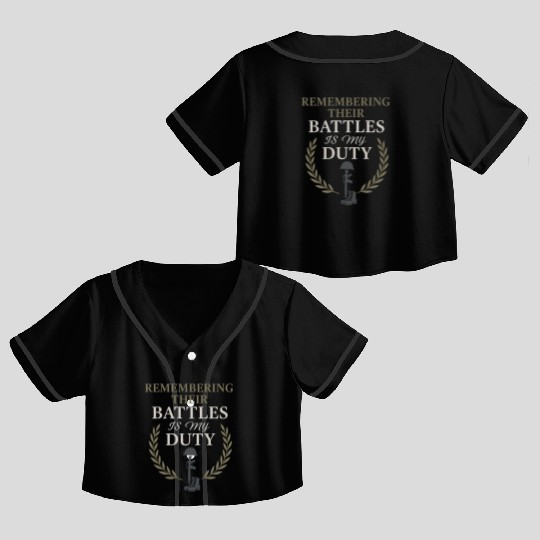 Military Historian Battlefield Research War Crop Top Baseball Jerseys
