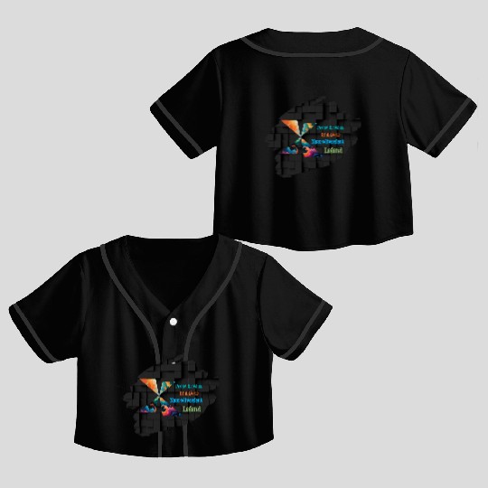 Neurodivergent Legend Crop Top Baseball Jerseys