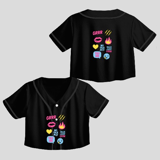 Sticker Grrr – TikTok Baddie Pack Crop Top Baseball Jerseys