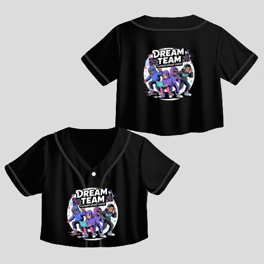 Dream Team Vibes: Head Start Crew Edition Crop Top Baseball Jerseys