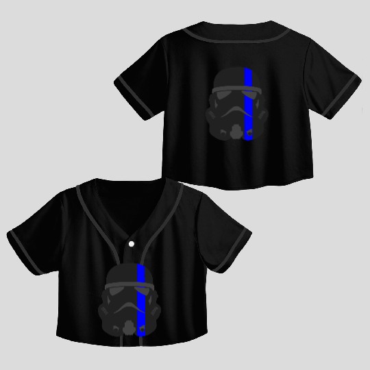 Thin Blue Line - Storm Trooper Crop Top Baseball Jerseys