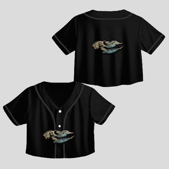 cow skull Crop Top Baseball Jerseys