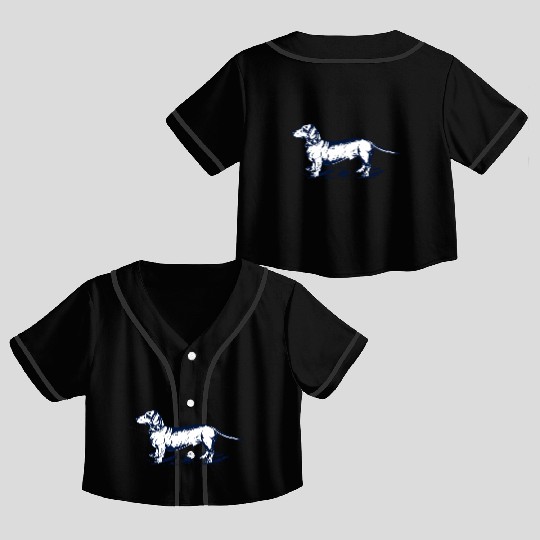 dachshund Crop Top Baseball Jerseys