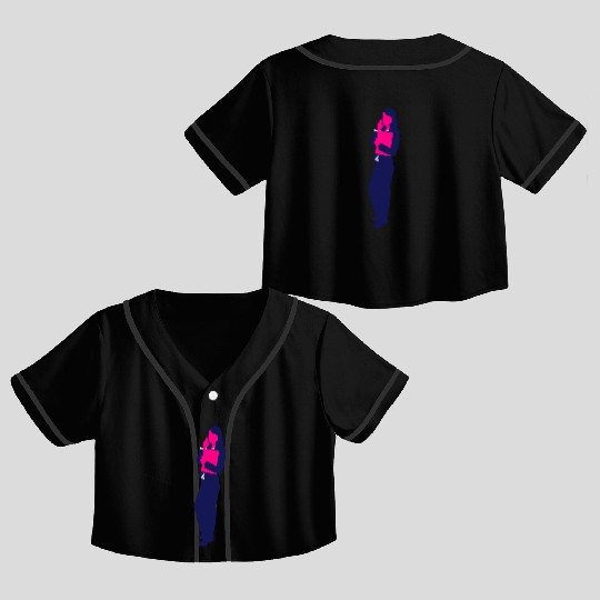 Business Woman Crop Top Baseball Jerseys