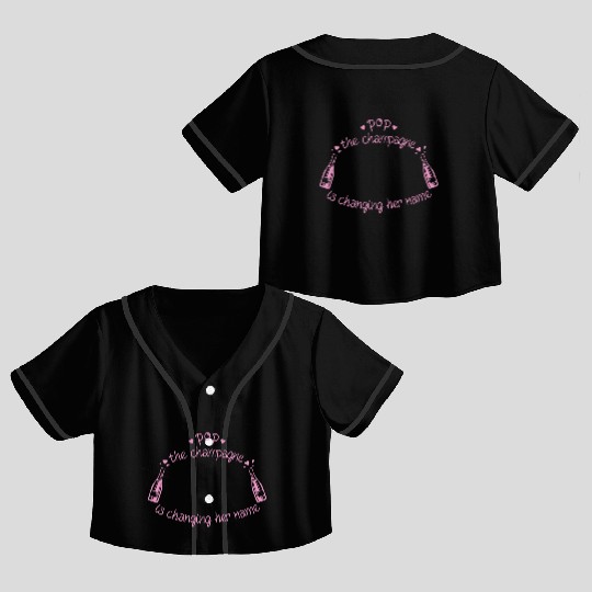 Champagne Crop Top Baseball Jerseys