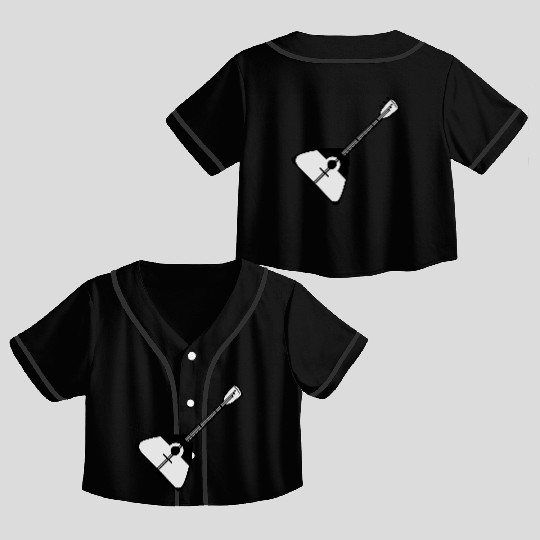 guitar Crop Top Baseball Jerseys