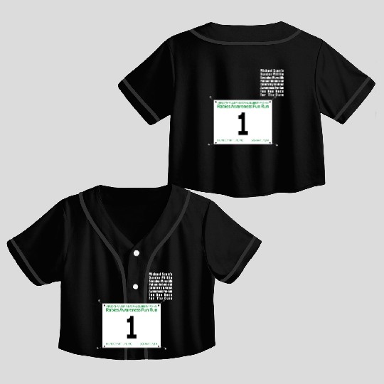 FUN RUN Michael Crop Top Baseball Jerseys