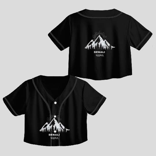 Denali National Park Crop Top Baseball Jerseys