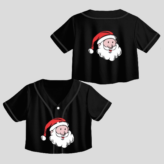 Santa Saint Nicholas Crop Top Baseball Jerseys