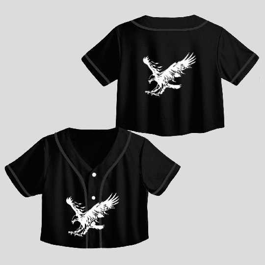 Complex Eagle Crop Top Baseball Jerseys