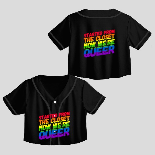 Homosexuality Gay Pride LGBT CSD Crop Top Baseball Jerseys