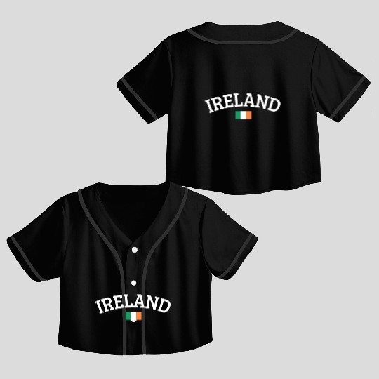 Ireland Crop Top Baseball Jerseys