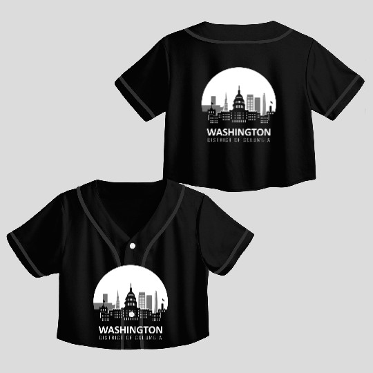 Washington D.C. Crop Top Baseball Jerseys