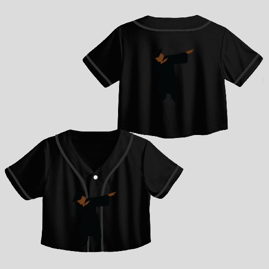 Black and Educated, African American Man Crop Top Baseball Jerseys