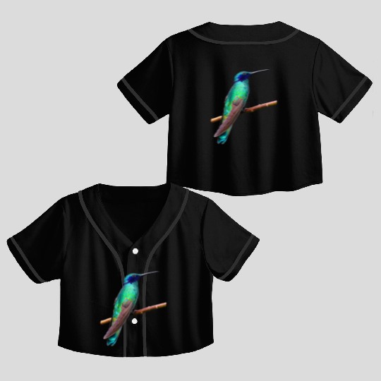 Hummingbird Crop Top Baseball Jerseys