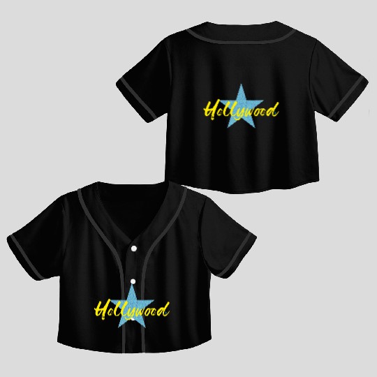 Hollywood Star Crop Top Baseball Jerseys