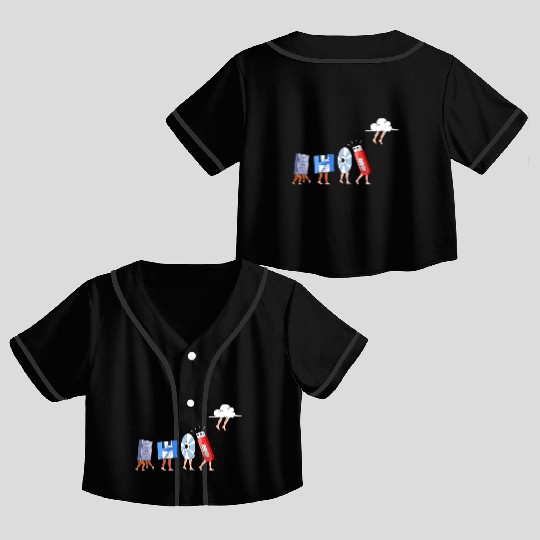 Computer Science Crop Top Baseball Jerseys