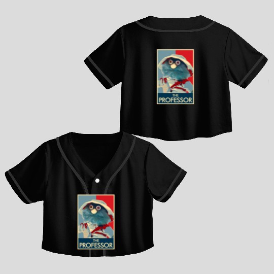 The professor - Puppet History Crop Top Baseball Jerseys