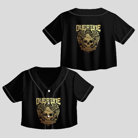 OVER TIME MECANO SELF MADE IN AMERICA Crop Top Baseball Jerseys