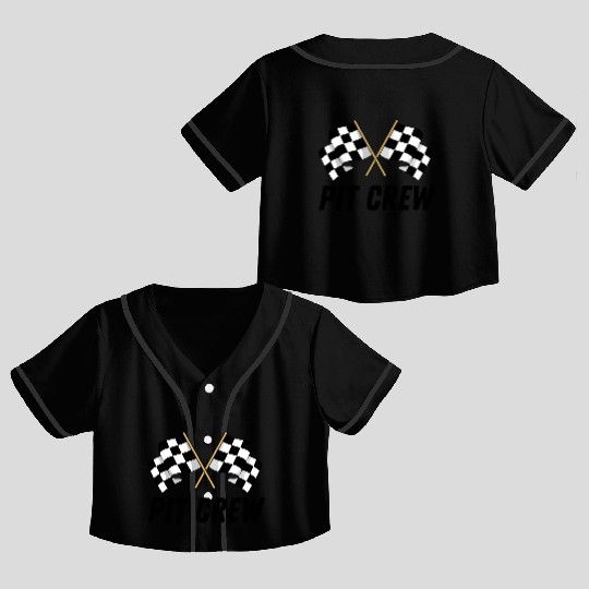 Pit Crew Crop Top Baseball Jerseys