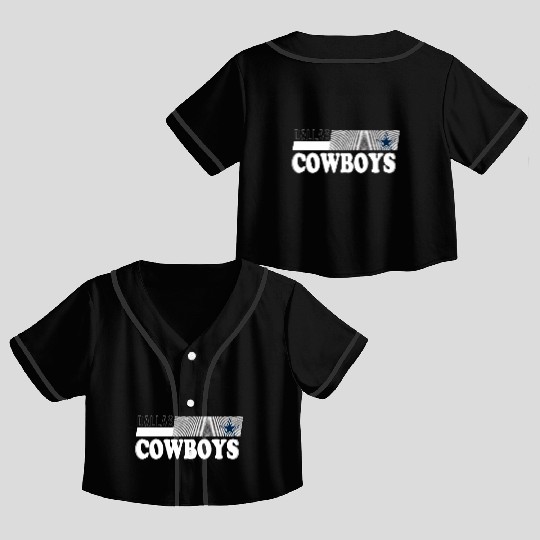 cowboy star Crop Top Baseball Jerseys