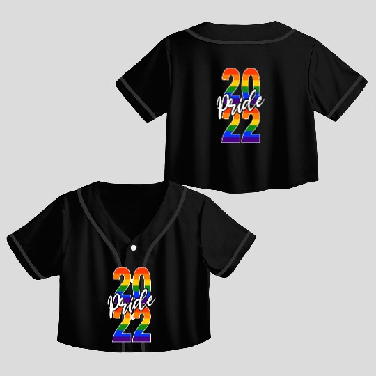 Gay Pride 2022 LGBTIQ Queer Demonstration Crop Top Baseball Jerseys