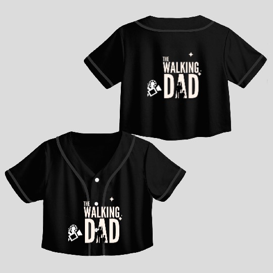 PAPA SAUR, Father's Day Crop Top Baseball Jerseys