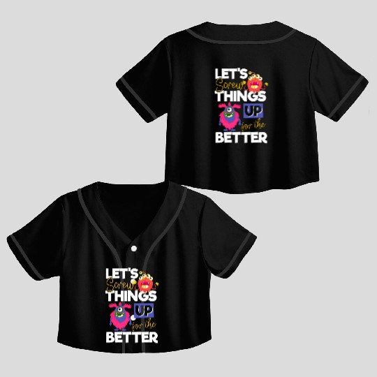 Monster Comic Little Sister Crop Top Baseball Jerseys