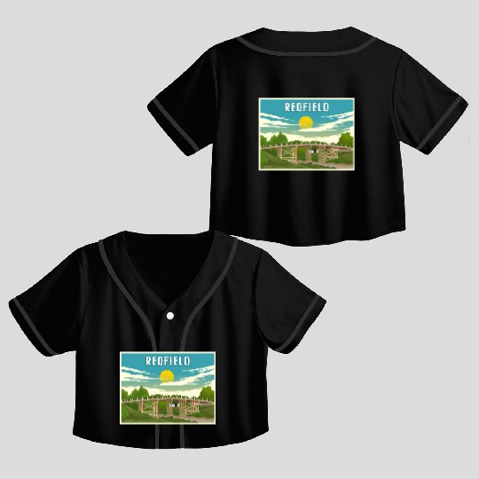 Redfield Historic James Street Bridge Crop Top Baseball Jerseys