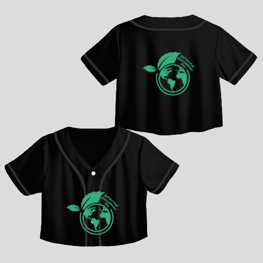 World Environment Day Crop Top Baseball Jerseys
