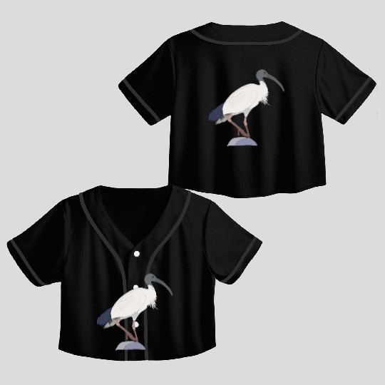 Ibis Bin Bird Crop Top Baseball Jerseys