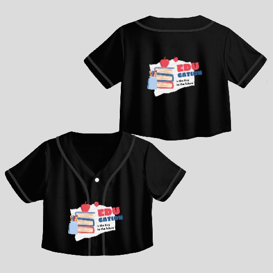 National Coloring book day Gift Crop Top Baseball Jerseys