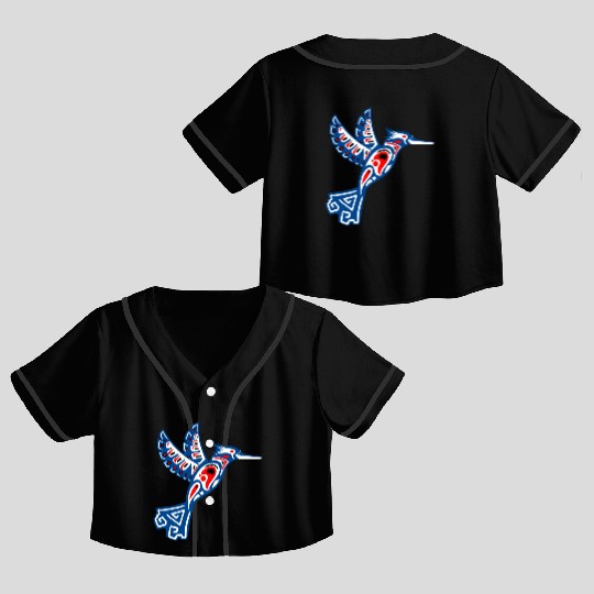 Native American Bird for Tribal Art Lover Crop Top Baseball Jerseys