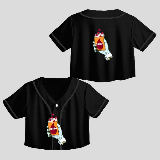 Vampire Candy Crop Top Baseball Jerseys