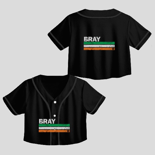 Bray Ireland Flag Irish Pride Crop Top Baseball Jerseys