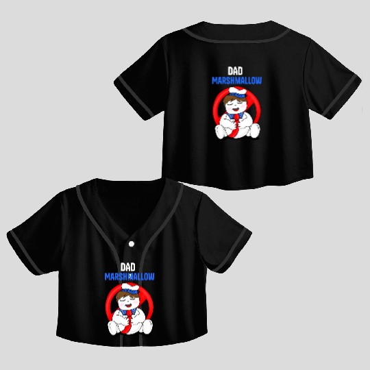 DAD ghostbusters Crop Top Baseball Jerseys