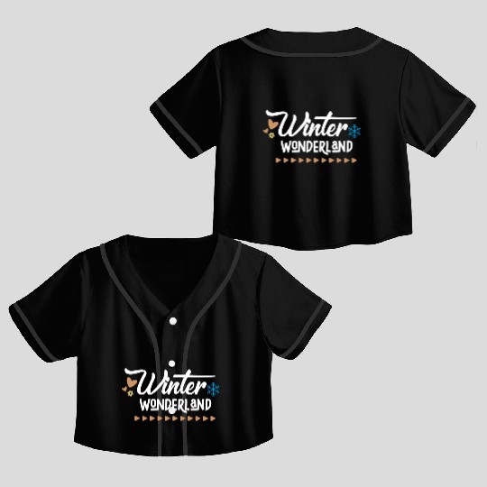 Winter Wonderland Crop Top Baseball Jerseys
