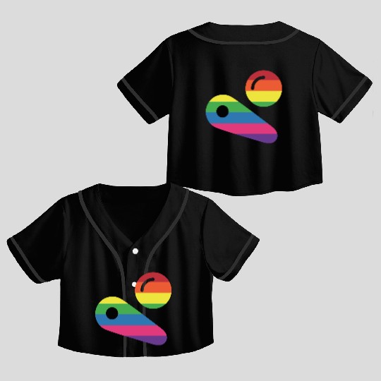 Pinball LGBT Player Crop Top Baseball Jerseys