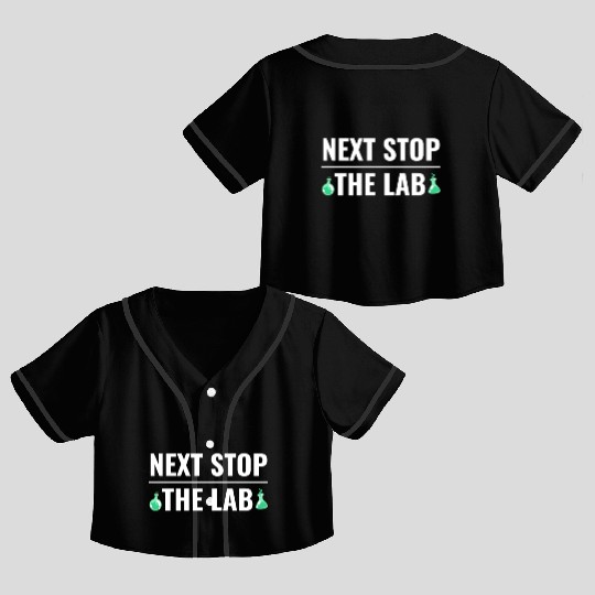 Chemistry Science Chemist Funny Laboratory Lab Crop Top Baseball Jerseys