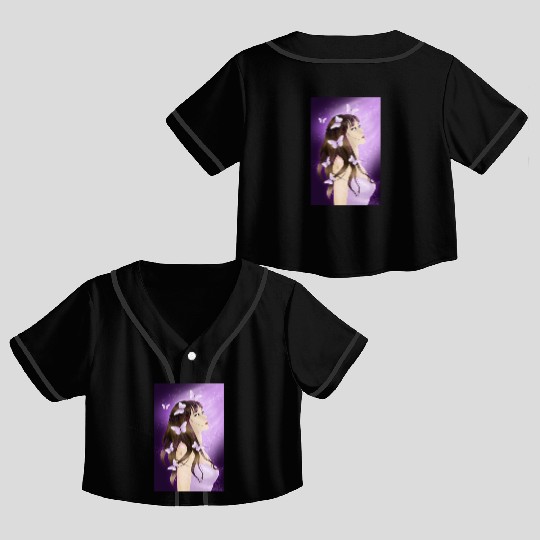 BTS Butterfly Fan Girl Crop Top Baseball Jerseys