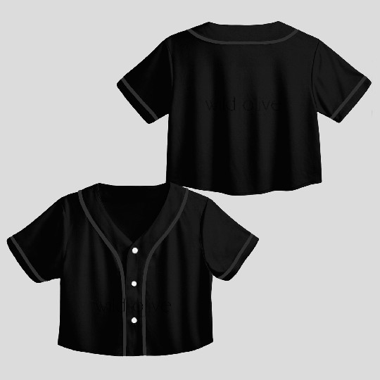 Wild olive #2 Crop Top Baseball Jerseys