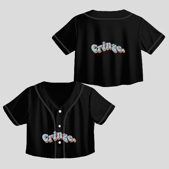 Cringe Crop Top Baseball Jerseys