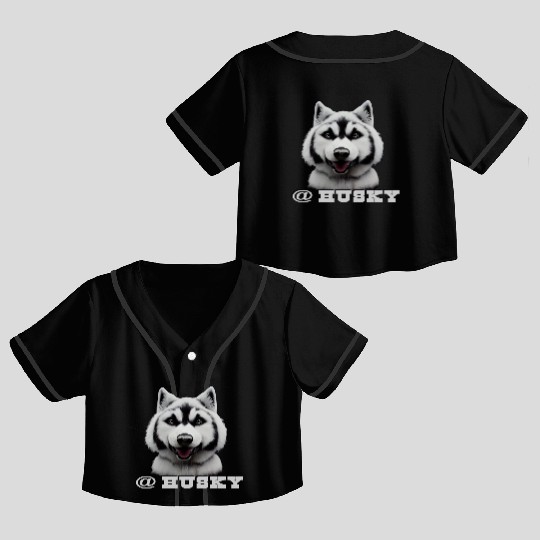 Husky Crop Top Baseball Jerseys