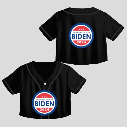 Biden 2024 Presidential Election Crop Top Baseball Jerseys